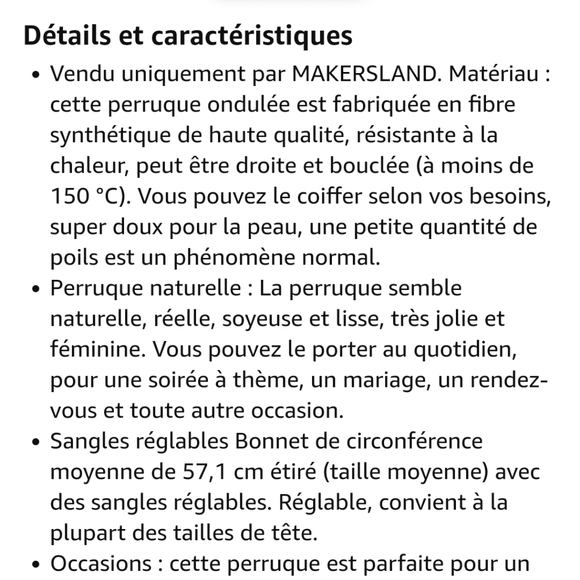 Black short wig with bangs and hairnet - Picture 8 of 9